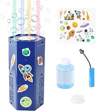 Fireworks Bubble Machine, Soap Bubbles Toy with Lights & Sound, Electric Bubble Machine, with 140 ml