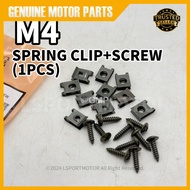 (1PCS) M4 SPRING CLIP + SCREW M4 KLIP + SKRU