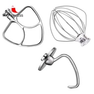 Mixer Aid Attachment Replacement Accessories Fit for KitchenAid 5 Quart Stand Mixer K5WW Wire Whip&amp; 5K7SDH Dough Hook&amp;Mixer Aid Paddle