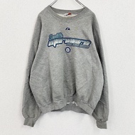 90年代Majestic MLB西雅圖水手隊古著衛衣，灰色，XL碼