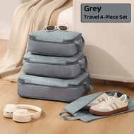 🔥SG stock🔥4pcs Set Travel Storage Bag Compression Luggage Storage Bag/Compression packing cube/Packi