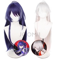Honkai: Star Rail Acheron Cosplay Wig 75cm/100cm Long Purple/White Heat Resistant Synthetic Hair