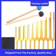 Tuning Forks Set 9Pcs 174/285/396/417/528/639/741/852/963Hz Tuning Fork, Sound Healing Tool Set for 