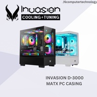 INVASION G-3000 MICRO ATX PREMIUM TEMPERED GAMING CASE