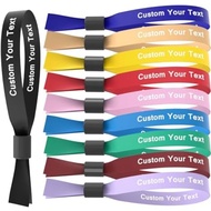 Custom Concert Ribbon Print Logo info Custom Music Festival Ribbon Wristband Custom Event Ribbon Wri