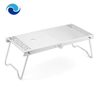 Multifunctional Folding Campfire Grill Portable Stainless Steel Camping Grill Grate Gas Stove Stand Stove Folding Table