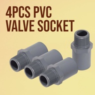 15mm PVC Fitting Valve Socket Pipe Connector Penyambung Paip PVC