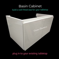 Basin Cabinet /Self Install Plug In Cabinet /Wall Mounted Basin Cabinet /Bathroom Tabletop Plug in Cabinet Kabinet Basin