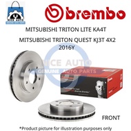 MITSUBISHI TRITON 4X4 (KB4T) / TRITON QUEST (KJ3T) 4X2 (2016Y) (FRONT) BRAKE DISC ROTOR -BRAND BREMB