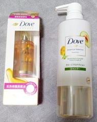 Dove 多芬 日本植萃防斷髪洗頭水 500ml， 抗熱修護美髪油 95ml