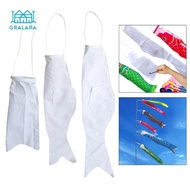 Gralara DIY Blank Japanese Carp Flag Drawing Flag Photo Props Hanging Banner for Wedding Izakaya Roo
