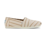 TOMS รองเท้าลำลองผู้หญิง รุ่น Alpargata Natural Oatmeal Riviera Stripe (CG) รองเท้าลิขสิทธิ์แท้