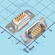[3 Pieces]- DB15 Male Port 15 Pins Gold Plated 3 Rows Solder Wire Connector