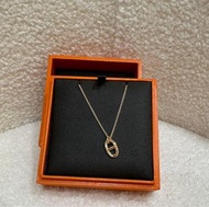 Hermes Roulis necklace Hermes roulis 玫瑰金頸鏈