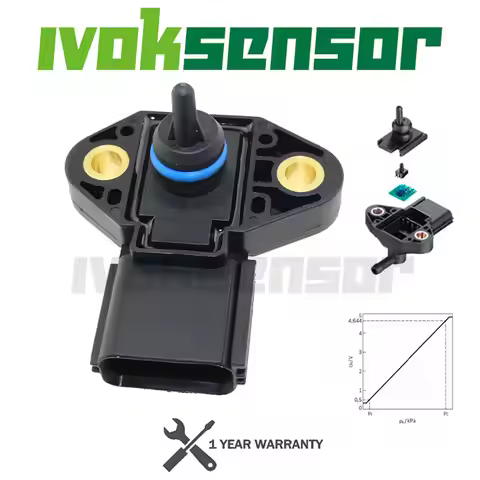 Fuel Injector Rail Pressure Sensor For Ford Escape Explorer Focus Maverick Mustang 2005 2008 2007 Cr