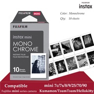 卐 Fujifilm Instax Mini Film Monochrome 10 Sheets for Instax Mini 9 8 7s 70 90 25 Instant Polariod Camera Smartphone Printer SP-2 1
