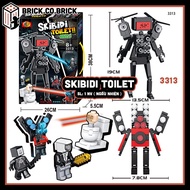 Skibidi Toilet Mô hình Lắp ráp Sáng Tạo Đồ chơi Bộ lắp ráp Nhân vật Bồn Cầu Người Tivi Người Camera
