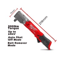 Battery Impact Wrench Cordless Impact Wrench MILWAUKEE M12 FRAIWF12 FUEL 1/2” Right Angle Impact Wrench (Bare Unit)