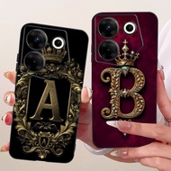 For Tecno Camon 20 Pro 5G CK8n Phone Case Cute Letters Soft Silicone Back Cover For Tecno Camon 20 C