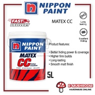 5L Nippon Paint CC Super Matex Colour Creations Interior Wall For Dinding Dalam Rumah