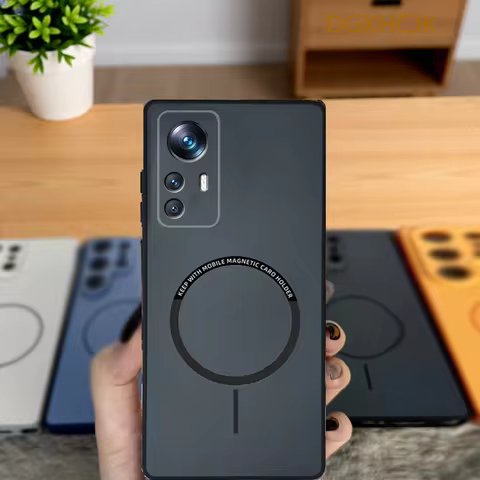 For Xiaomi 12T Pro Case Xiaomi 12T Phone Case Xiaomi 12T Pro Cover Color magnetic hard Silicone back