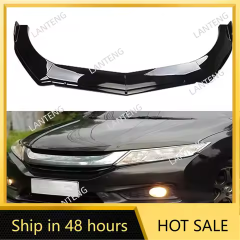 Front Bumper Splitter Lip For H0nda City 2010-2022 Car Spoiler Diffuser Deflector Bumper Cover Body 
