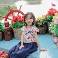 KATUN KIV Girls' Dress Full Cotton Floral Motif DO 317