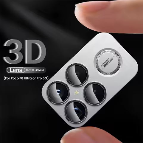 Poko Little F8Ultra F8Pro Case Aluminum Alloy Ring Camera Glass For Xiaomi Poco F8 Ultra F 8 Pro 5G 