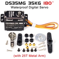 RC Servo 1/ 10 9imod DS35MG 35kg Waterpoof Servo Full Metal 180° for 1:8 1:10 RC Crawler SCX10 TRX4