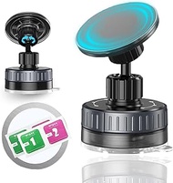 2026 Upgraded Vacuum Magnetic Car Phone Holder for Mag Safe [89+lbs Strongest Suction & 20*N55 Magne