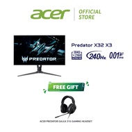 Acer X32 X3 Predator Monitor (31.5''/ OLED/ 240Hz@4K & 480Hz@FHD/ 99%DCI-P3/ HDR400/ built in Speake