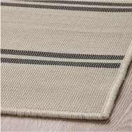 Rug flatwoven, in/outdoor, waterproof, easy to maintain,beige/dark grey,size 160x230 cm.