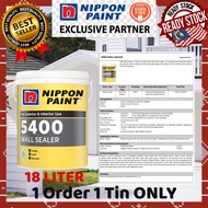 SINAR NIPPON WALL SEALER 5400 18 LITER/ INTERIOR & EXTERIOR WALL PRIMER PAINT/ CAT ALAS UNDERCOAT DI