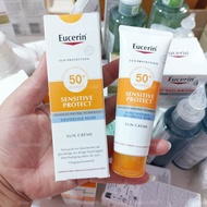 ซันครีม แพ็คเกจใหม่ | Eucerin Sensitive Protect Face Sun Cream SPF 50+ (50ml) กันแดดกันน้ำ สำหรับผิว