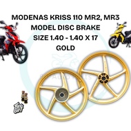 SPORT RIM MODEL DISC BRAKE MODENAS KRISS 110 MR2 MR3 KRISS110 MR2 MR3 KRISS MR2 MR3 EURO 3 MOTOR