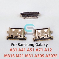 10-100Pcs Charging Port Dock Connector 18Pin For Samsung A31 A41 A51 A71 M31S M21 M31 A12 A30S