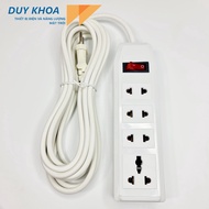 Vinamax 5M-3M Wired White 4-Plug Power Socket Extension Plug
