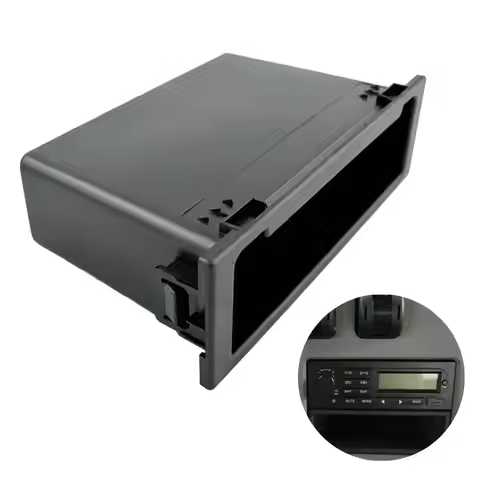 Radio Storage Box for Universal 1‑DIN Car Stereo Radio Storage Box Inner Organizer Tray for Dashboar