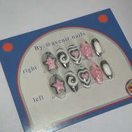 Black Greek Nails | Custom Nails | Press On Nails | Fake Nails | Fakenails | Custom Nails