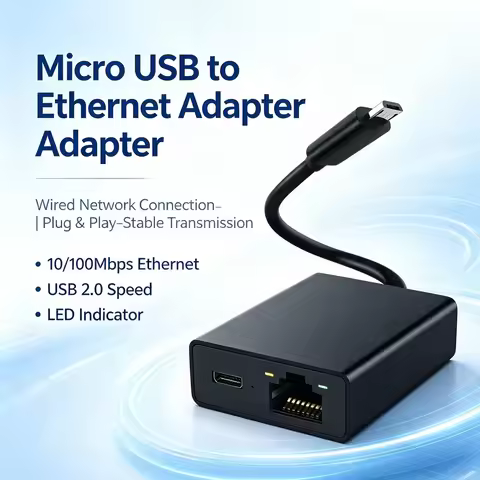 Ethernet Switch Fire TV Stick 4k Micro USB to Ethernet Adapter 100M Network Card for Fire TV Stick R