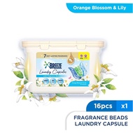 Breeze Fragrance Beads Capsule Detergent Lily 16's