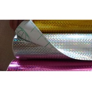 Iridescent decal colored paper (size 1m * 60 cm)
