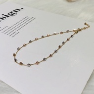 Italy Imported (Au585) Three-Color K Gold Foot Chain