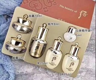whoo 后-天氣丹-華泫（水25ml，乳液25ml,精華8ml，眼霜5ml，面霜10ml，山洋蔘安瓶油5ml）