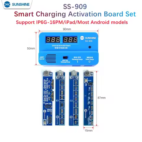 SUNSHINE SS-909 Universal Battery Activation Charge Board for Iphone 6G-16 Plus/16P/16PM IPad Androi