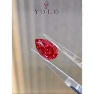 YOLO Lab-grown diamond Pear 4.08ct Fancy vivid Pink--8743956063764