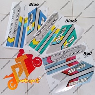 Honda Ex5 Body Sticker No1 5 Star Black Blue Red