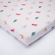 Organic B 有機比比 彌月禮嬰兒有機棉紗床包-恐龍小百科
