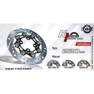 Ya-HD 4-hole front brake disc for TQ6 K1-2-3-4 motorbike size 220mm