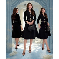 Blazer Dress With V-Neck Collar That Makes The Neck Look Slim. Belt code 26200 dress dress for women